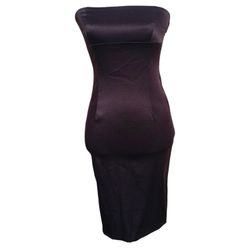 Purple Strapless Dress