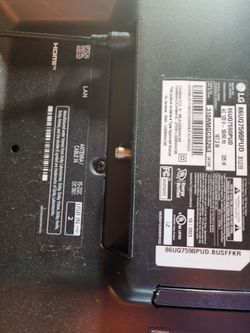 86 TV inches doesn't work