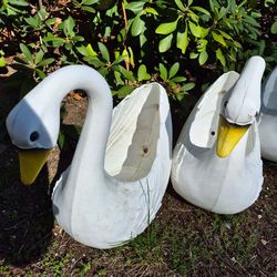 Planters (4), Each Has Drainage Hole, Resin, All $35