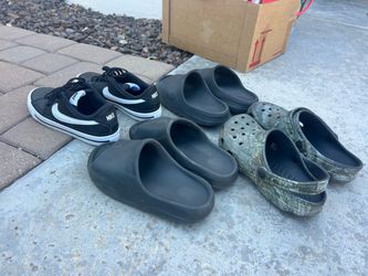 Boys sneakers and slides