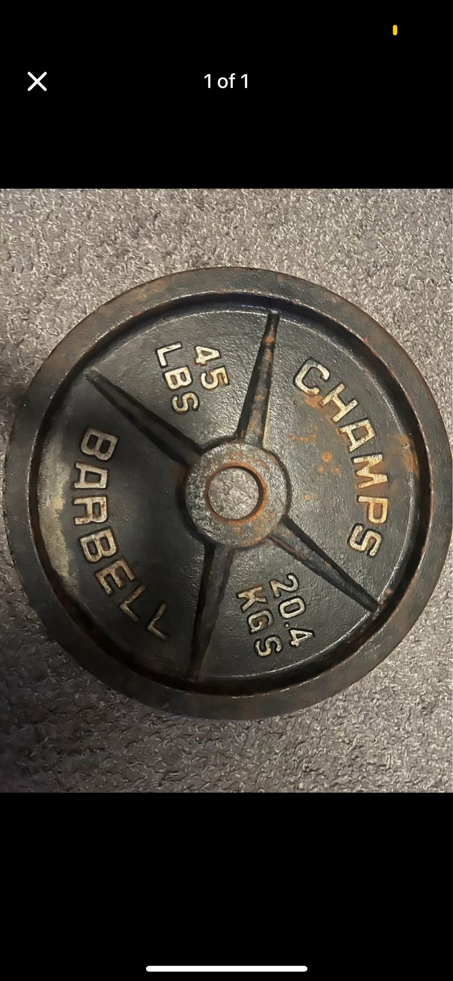 (2) 45 lb plates