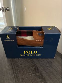 Polo Ralph Lauren Women’s Memory Foam Slippers Size 8 w/ Box