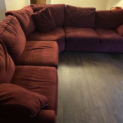 Big Dark Red Couch