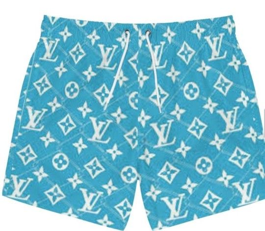 Uni-Blue Designer  Print  Men's Shorts   Memorial  Day, Jordan 