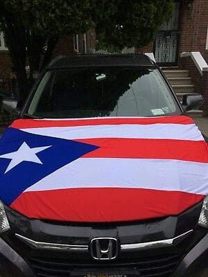 Bandera cover para El bonete de su carro con la bandera de Puerto Rico