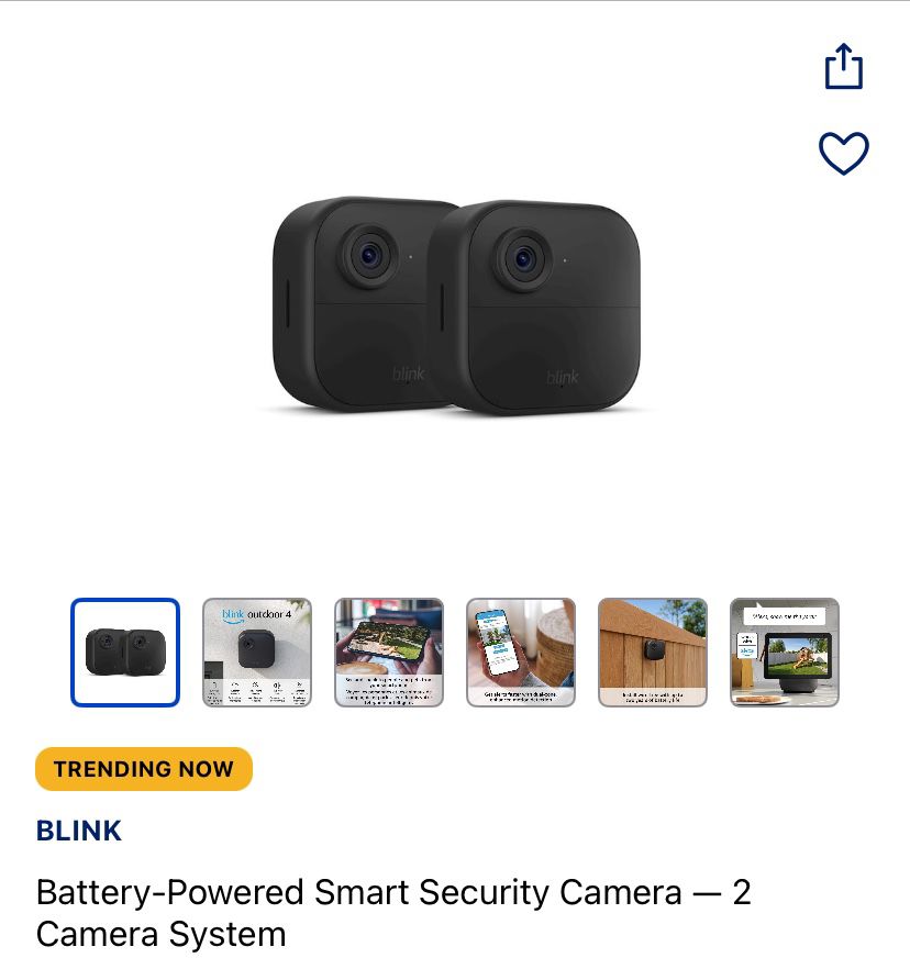 Battery-Powered Smart Security Camera - 2 Camera System