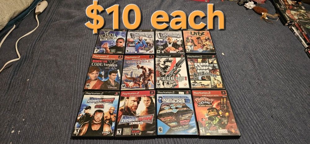 Playstation 2 Ps2 Games $10 Each 