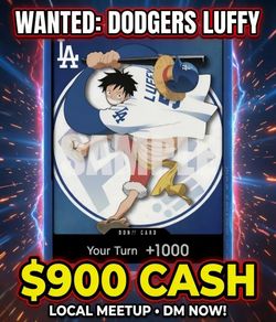 Buying Dodgers Luffy for $900 each