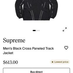 Supreme Cross Paneled Track Jacket