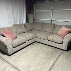 *Free Delivery* Brown Sectional Couch