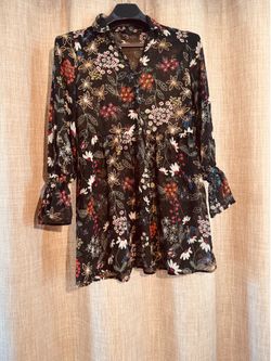 Floral Long Sleeve Mini Dress