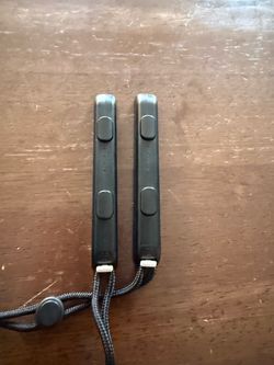 (2) Nintendo Switch OEM Joy Con-Remote Black Wrist Straps HAC-014