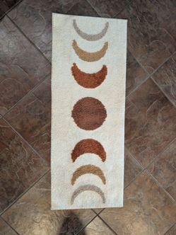 Moon phases runner rug
