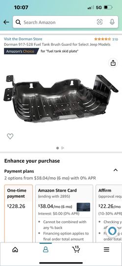 Jeep WJ Gas Tank Skid Plate