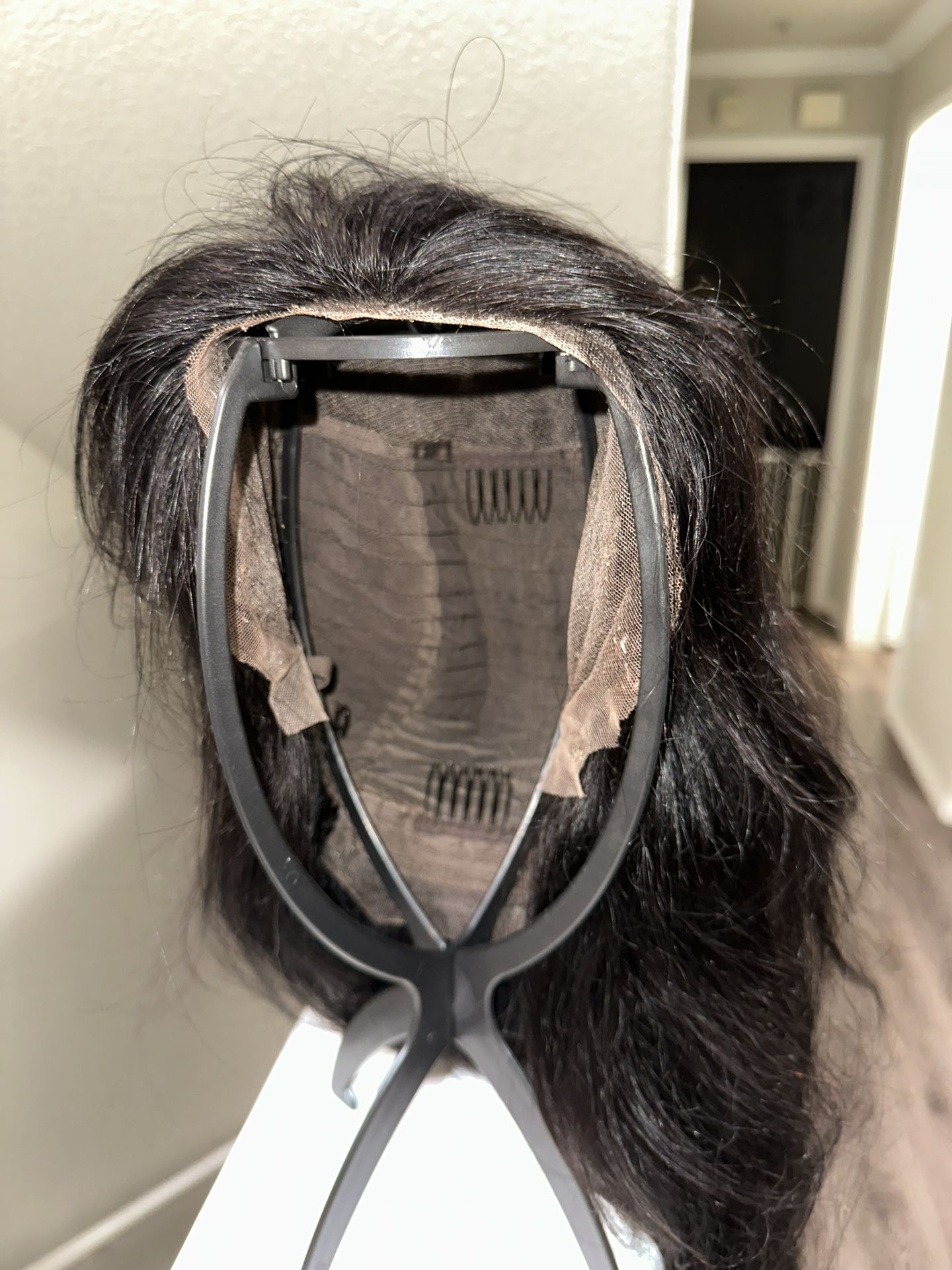 Human Hair Blend Wig 28 Inch 200 Density