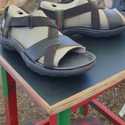 Jambu Men's Rocky Sandal in Dark Brown - Leather Flats Sz8