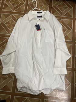 Stafford Performance Mens Long Sleeve Dress Shirt Big/Tall 20