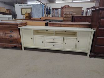 72in cream media stand 75%off