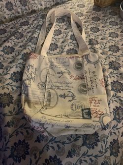 Canvas Handmade Beige Tote