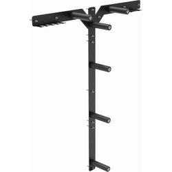 Mikolo Weight Plate Storage Rack, Wall Mounted Weight Plate Holder, Bumper Plate Storage for Home Gym, Fit 1"and 2"Plates