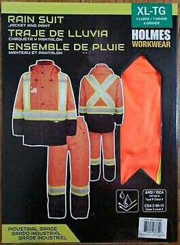 NEW Holmes Workwear Rain Suit XL
