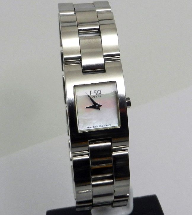Women's ESQ / Movado Swiss Movement Esquire Mother Of Pearl Dial Stainless Watch