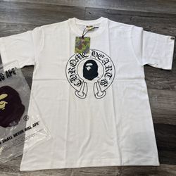 White Bape Chrome T Shirt