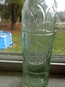 Antique Big toms glass soda bottle $50