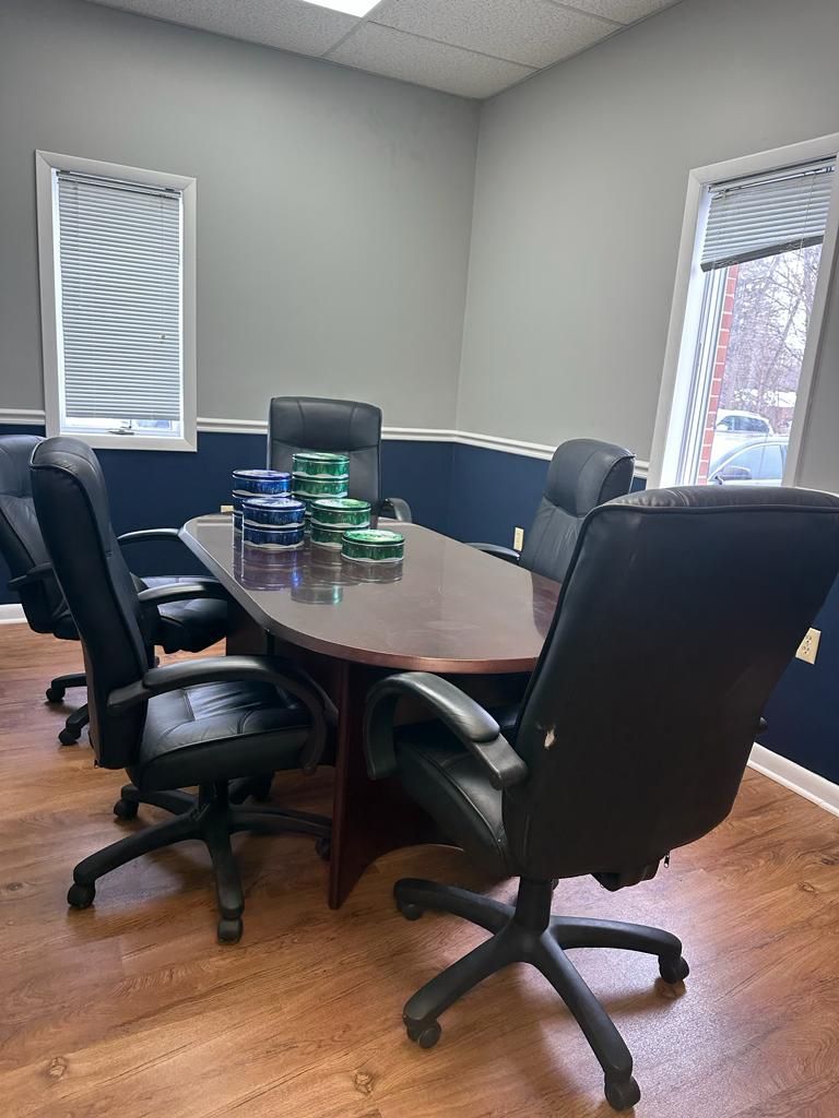 Conference room table with 5 chairs