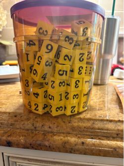 Foam Number Dice