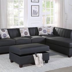 Sectional Sofa + Ottoman