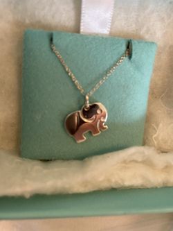 Tiffany and Co. elephant necklace for Sale in Pound Ridge NY