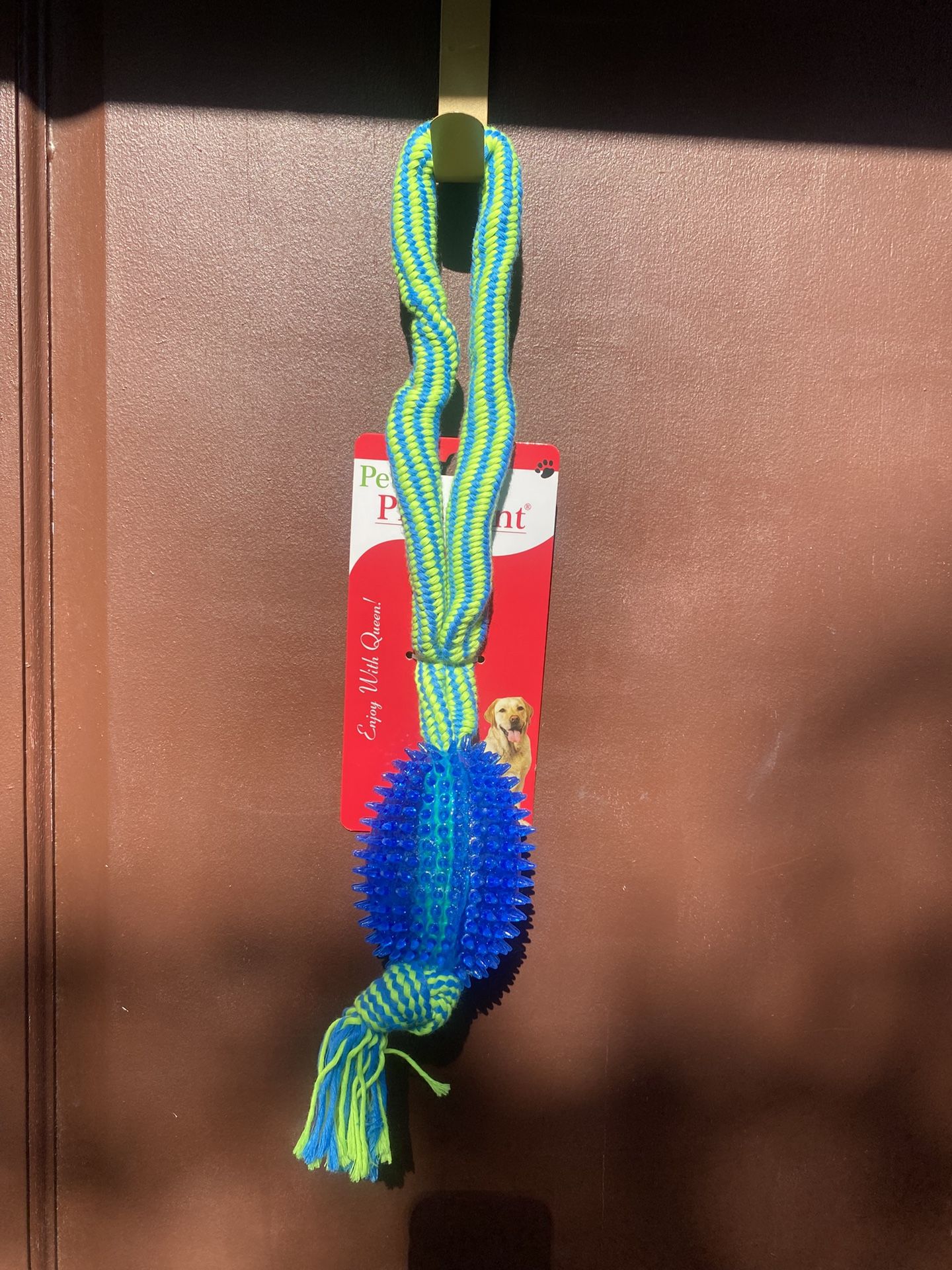 Pet President Ball On A Rope Pull Dog Toy