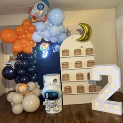 Space Birthday Set Up