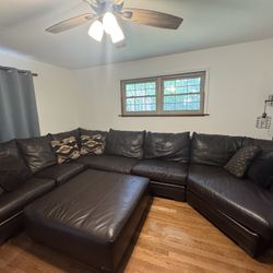 Sectional With Cuddler And Ottoman 