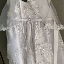 Vestido D Bautizo Talla 1 Año 