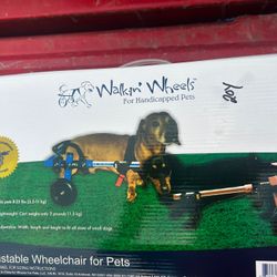 Walkin' Wheels For Handicapped Pets Small Dogs 8-25 lbs Blue