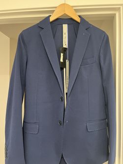 Mulish Italia Blue Blazer Size:46 Made In Italy 