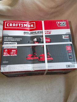 CRAFTSMAN CMCK2530CK - 20V R+P Brushless 2 Tool Kit - **BRAND NEW**