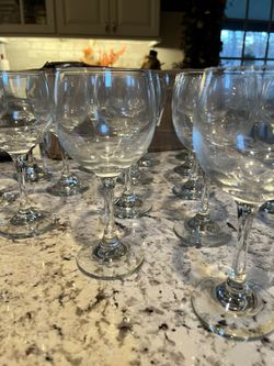 2 dzn wine glasses. larger quantities available. stemmed wine glasses glassware wedding party items