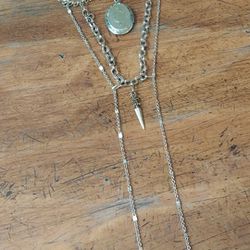 Free People Triple Layered Choker Necklace