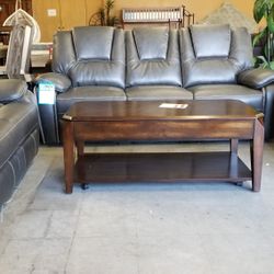 Black 3pc power reclining sofa love and chair