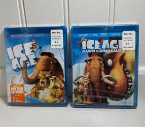 Ice Age 1 & 3 Blu-ray DVD Combo Lot - NEW SEALED Kids Movies