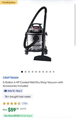 Craftsman shop vac