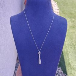 White Gold Diamond Necklace 💎 ✨️ Wedding 