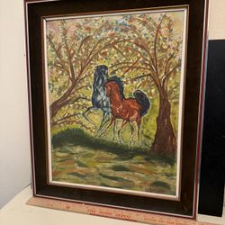 Vintage Horse Painting 