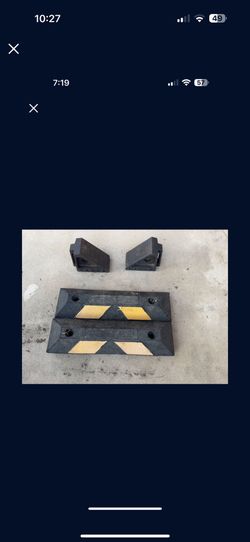 Heavy Duty Rubber Wheel Blocks. (used)