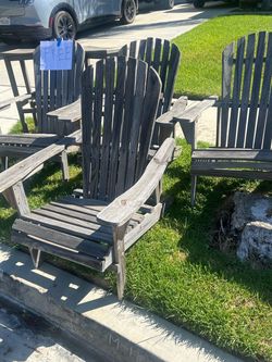 Wooden Adirondack Chair Outdoor