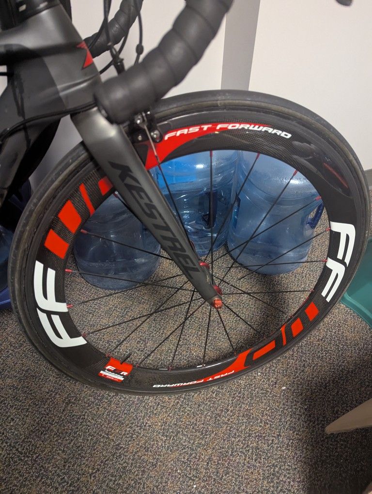 Carbon Wheel Set FFWD Tubeless Ready To Ride About 100 Miles On Them