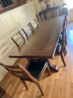Solid mahogany 8-12 seater dining table set LIKE NEW